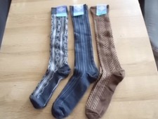 3 x ESDA VEB-DDR Herren Stricksocken Knie Strümpfe Socken Gr. 28 Gorna unbenutzt