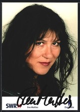 Ansichtskarte Eva Mattes als Tatort-Kommissarin, Autograph 
