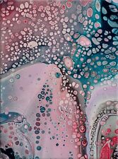 Abstrakt Acrylmalerei 18x24 cm