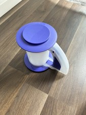 Tupperware Rucki-Zucki Puderzuckermühle / Mehlsieb Transparent, Deckel Lila
