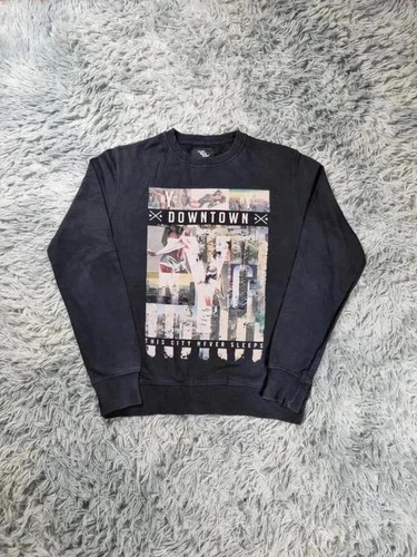 Sweatshirt schwarz bedruckt