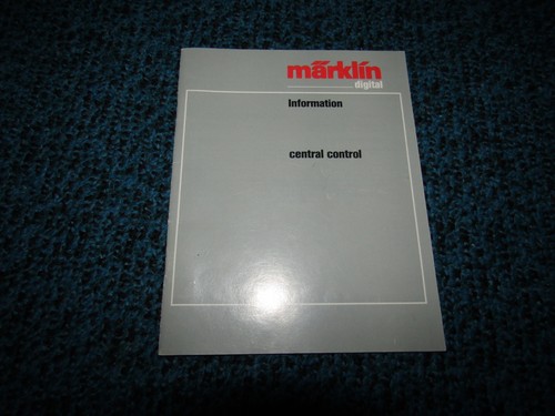 Märklin gebrauchsanweisung - märklin,
