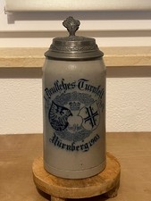 1l Bierkrug Masskrug Krug Bier Deutsches Turnfest Nürnberg 1903