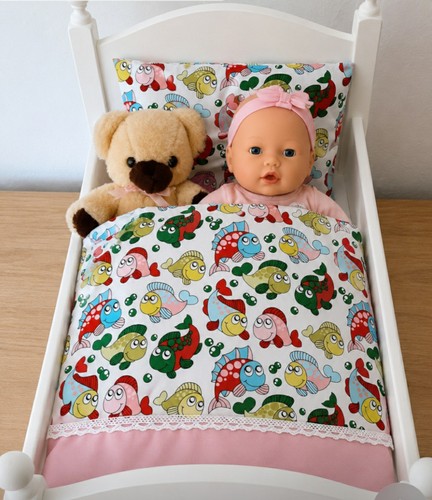Puppenbettwäsche set - puppenbettwäsche,