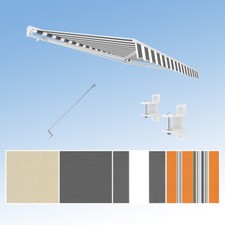 Halbkassette Markise Manuell 4 x 3m mit Kurbel