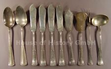 143582: 10 Teile Silberbesteck 800er Silber, um 1900, WTB, Grafenkrone "L"