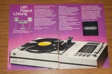 Seltene Werbung GRUNDIG STUDIO 2000 HIFI 70 Watt Kompaktanlage - Audiorama 1972