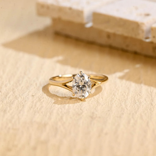 14k gelbgold ring mit - 14k,