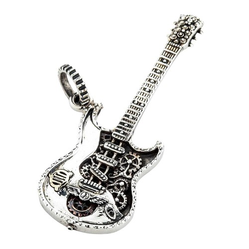 Sterling silber rocker - silber, gitarre