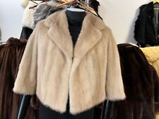 Nerzjacke Nerz Bolero Pelz Abendjäckchen Pelzjacke Real Fur Mink Jacket Visone S