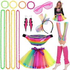 iZoeL 80er Jahre Kostüm Damen