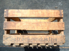bierkiste holz getränkeindustrie  alt original scheunenfund 24 729 leihpackung