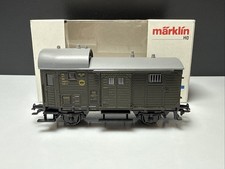 Spur H0 MÄRKLIN 4699 Güterwagen Packwagen 120 398 Pwg DRG grün Neuwertig in OVP