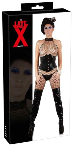 Latex mieder schwarz - mieder, xl