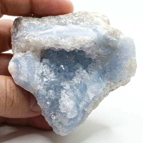 Chalcedon hellblau geode druse - chalcedon,