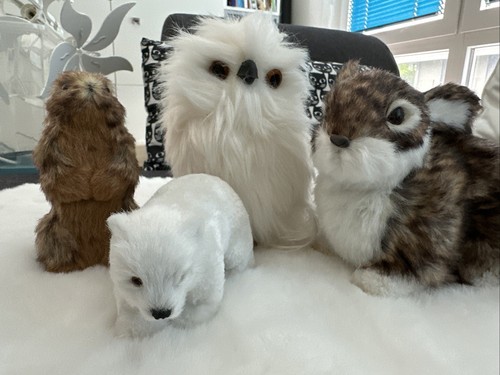 Deko plüsch tiere schneeeule - deko,