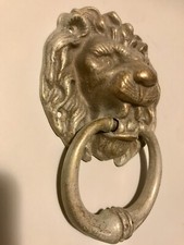 Löwe Klingelklopfer Klingelzug Klopfer Löwenkopf Türklopfer Haustür Eingangstüre