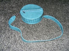 *Hvisk*Handtasche*Kunstleder*Schultertasche*türkis*Kroko*Top