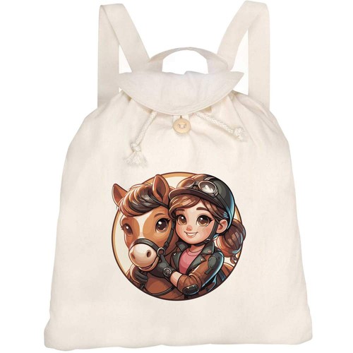 Canvas rucksack backpack - /,