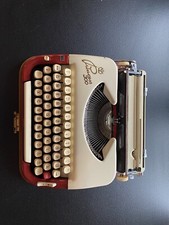 Princess 300 Reiseschreibmaschine Rot/Creme