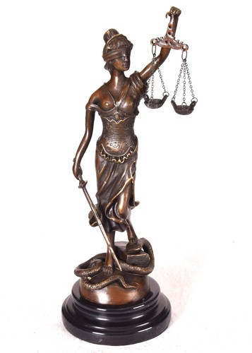 Bronzefigur justitia - bronzefigur,