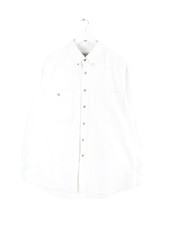 Wrangler 00s Rugged Wear Jeans Hemd Weiß XL Herren