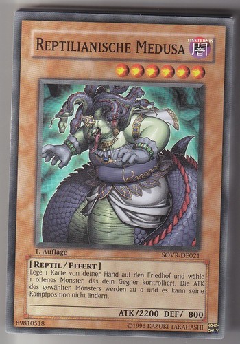 Reptilianische medusa - yu-gi-oh,