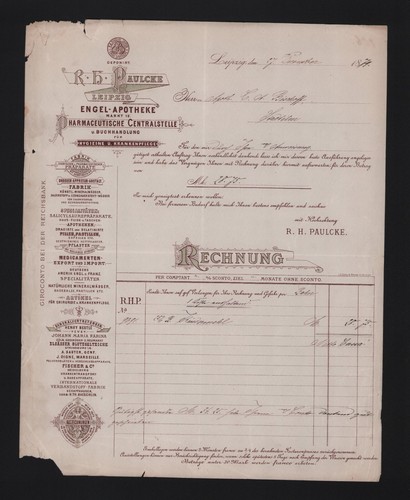Leipzig rechnung 1879 - rechnung, h