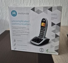 Motorola Digitales Schnurlostelefon mit AB, sehr gut für Senioren geeignet