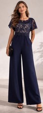 Jumpsuit mit Spitzenoberteil