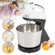 2L Elektrisch Handrührer Mini Kuchen Backen Rührer mit Rührschüssel Standmixer