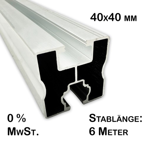Alu solarprofil 40x40 - 6,