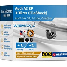 ANHÄNGERKUPPLUNG für Audi A3