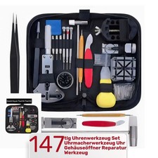 147tlg Uhrenwerkzeug Set Uhrmacherwerkzeug Uhr Werkzeug Gehäuseöffner Reparatur