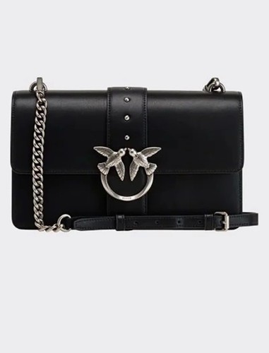 Umhängetasche schwarz leder - schwarz,