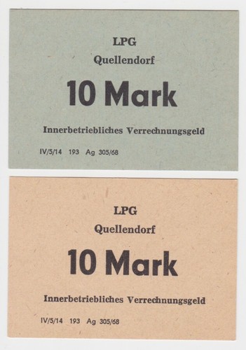 Banknoten ddr lpg - 2, x