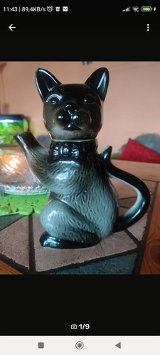 Milch kanne katze porzellan - milch,