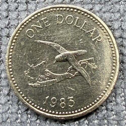 Bermuda one dollar münze 1983 - bermuda,
