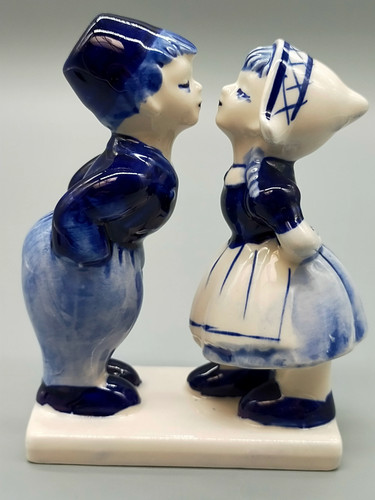 Delft blauw porzellanfigur - blauw,