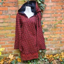 Kleid Tunika Wolle Schurwolle Wollkleid L Hippie Langarm Goa Mittelalter Winter
