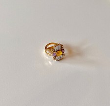 Rodrigo Otazu Ring 24 Karat/Swarovski-Kristalle  (NP 139 €) Aktuelle Kollektion