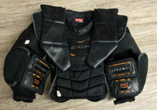 Anthony Morrone #31 Lausitzer Füchse CCM Premier Pro Goalie Brustpanzer  Größe L