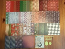 45 Design Papiere Weihnachten Christmas Basteln + Stempel + Stanzschablone