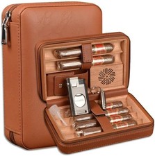 Leder Zigarren Humidor Set 6