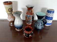 Konvolut 6 kleine Vasen Keramik/Porzellan