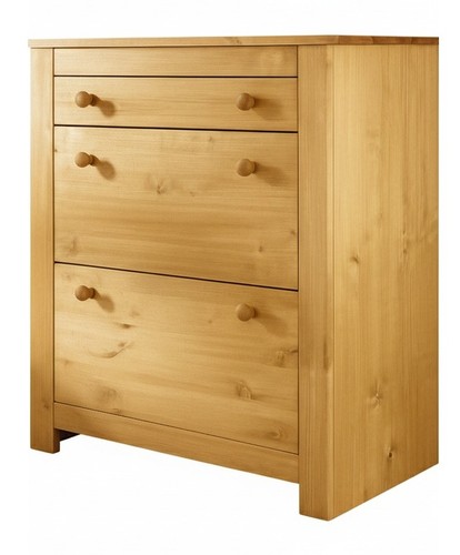 Schuhschrank kiefer massiv - schuhschrank,