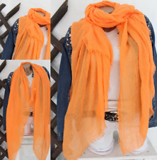 XXL  Tuch Schal  Fransen Weich Sommer Herbst Halstuch UNI  Neu 2024- 200x100