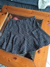 Rock Damen Schwarz Weiß