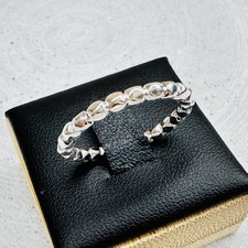 Sterling Silber 925 Ring Größe 55 – Damen Schmuck mit Glieder Design & Struktur