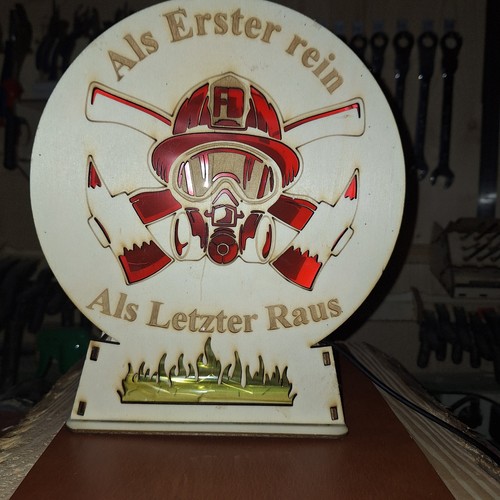 Stehlampe feuerwehr mit - mit, led